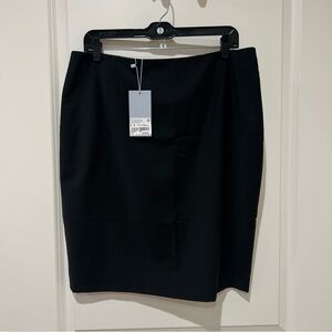NWT ANTONIO MELANI Classic Black Knee-Length Pencil Skirt